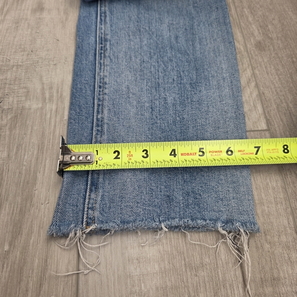 Denim Forum Light Blue Straight Leg Jeans - Picture 9 of 15